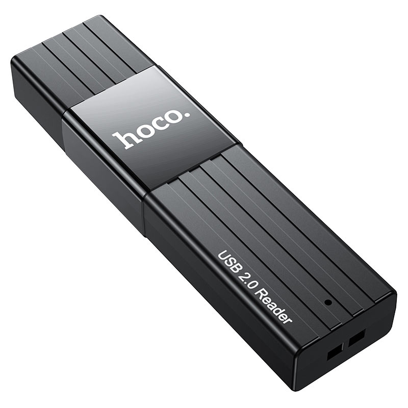Кардрідер HOCO HB20 Mindful 2-in-1card reader(USB2.0) Black — фото 4
