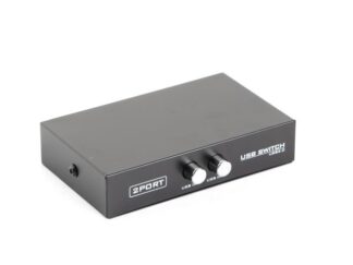 2-портовий перемикач USB, ручне керування, 1 вхід на 2 виходи Gembird