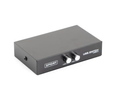 2-портовий перемикач USB, ручне керування, 1 вхід на 2 виходи Gembird