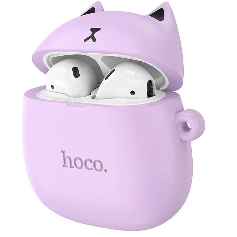 Бездротові навушники TWS HOCO EW45 True wireless stereo headset Lilac Cat — Вкладиші TWS