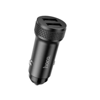 Автомобильное зарядное устройство Hoco Z49 Level dual port car charger Black