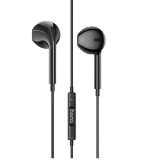 Наушники проводные Hoco M101 Crystal (3.5mm) Black
