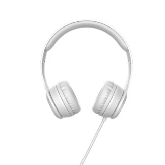Навушники дротові HOCO W21 Graceful charm wire control headphones (3.5mm) Gray — Накладні