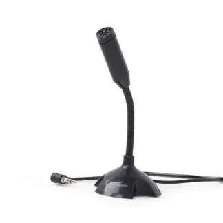 Мікрофон настільний Gembird MIC-D-02 з гнучкою ніжкою, 3.5 мм jack, чорний
