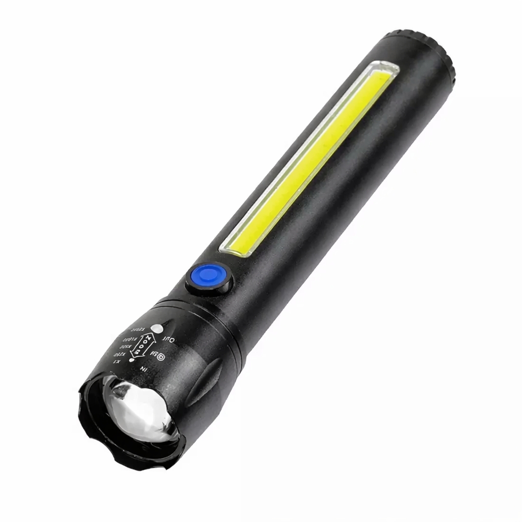 Аккумуляторный фонарь 2в1 BL-C63 P50 USB: Портативный ручной фонарик