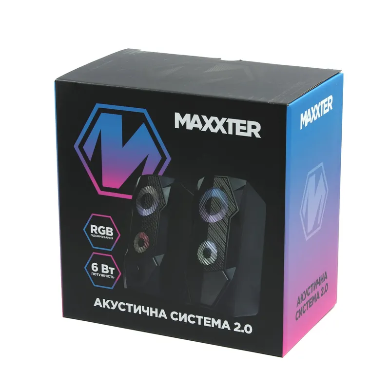 Акустическая система Maxxter CSP-U002RGB с RGB подсветкой — изображение 5