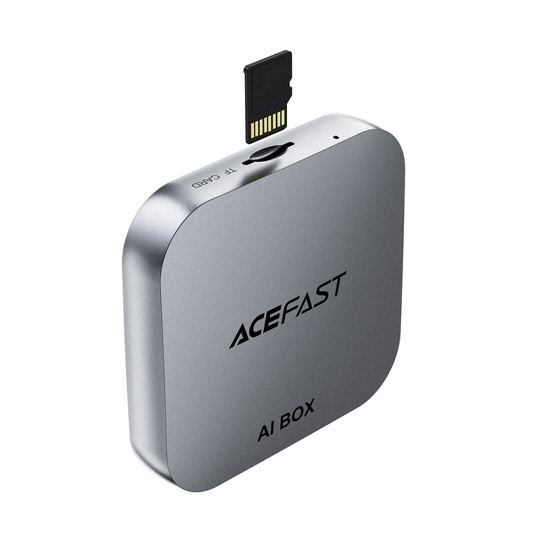 Адаптер ACEFAST QC2 AI Box CarPlay бездротовий для автомобіля Metal Gray — фото 4