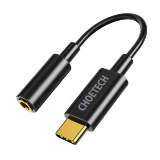 Адаптер аудіо, Type-C - стерео-аудіо 3.5 мм (Cdla) Choetech AUX003-BK