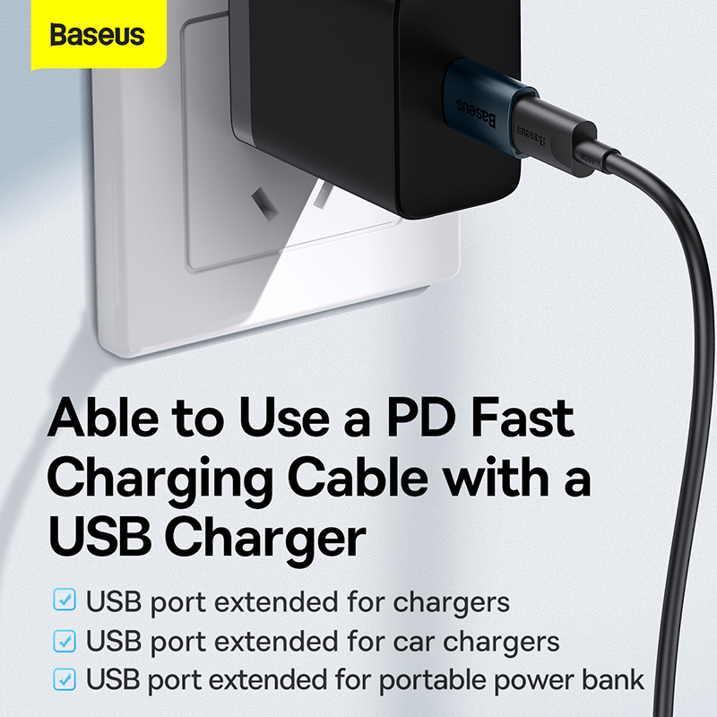 Адаптер Baseus Ingenuity Series Mini OTG Adaptor USB 3.1 to Type-C Blue — фото 13