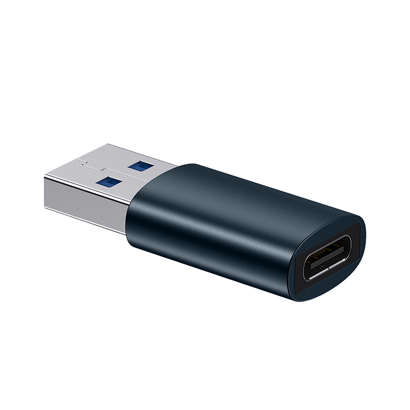 Адаптер Baseus Ingenuity Series Mini OTG Adaptor USB 3.1 to Type-C Blue — фото 6