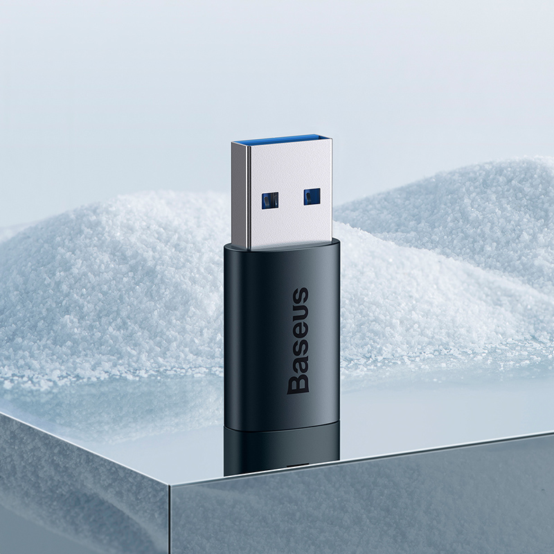 Адаптер Baseus Ingenuity Series Mini OTG Adaptor USB 3.1 to Type-C Blue — фото 8