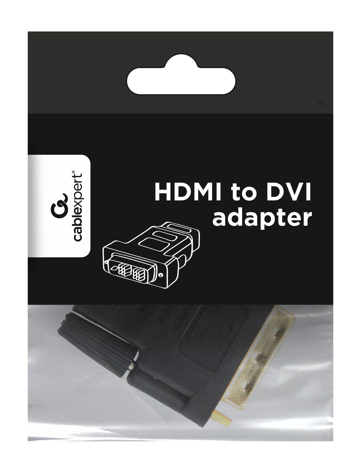 Адаптер Hdmi-DVI, F/M позолочені контакти Cablexpert A-Hdmi-DVI-2 — фото 4
