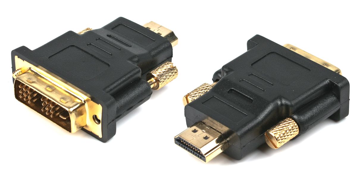 Адаптер Hdmi-DVI, M/M позолочені контакти Cablexpert A-Hdmi-DVI-1