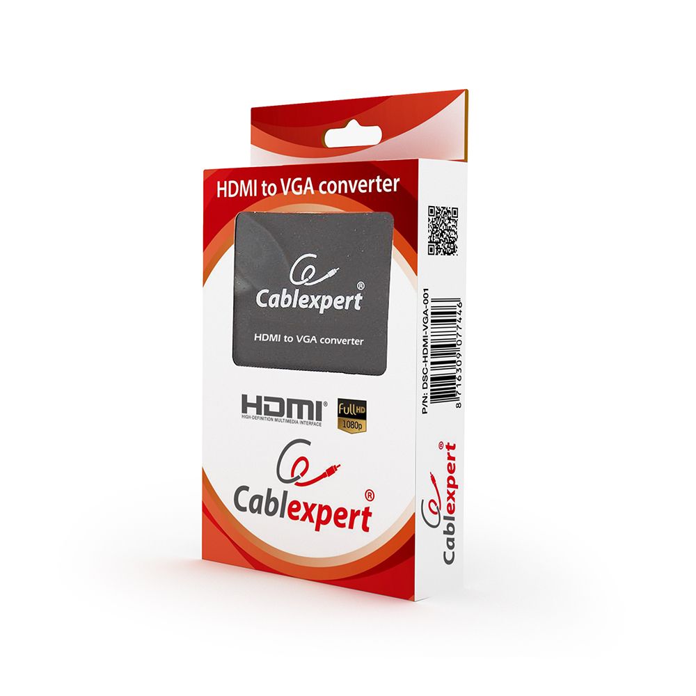 Адаптер-перехідник Hdmi на VGA Cablexpert DSC-Hdmi-VGA-001 — фото 3