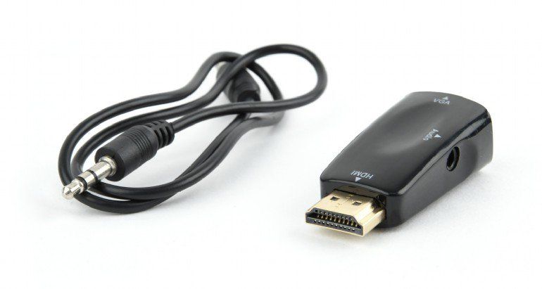 Адаптер-перехідник Hdmi на VGA и стерео-аудіо Cablexpert A-Hdmi-VGA-02 — фото 3