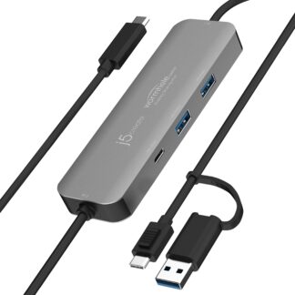 Адаптер-перемикач КМ / хаб 2-USB-A/1 USB-C J5create JCH462-N