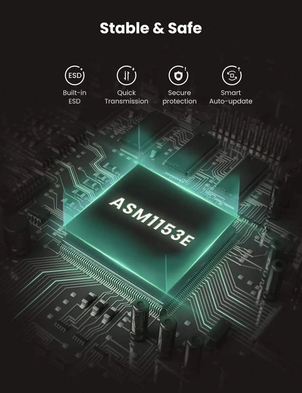 Адаптер UGREEN USB-C 3.0 to Sata для жорстких дисків — фото 6