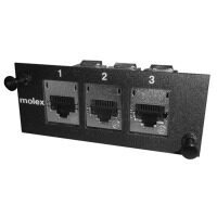 Адаптерна пластина PowerCat 6A для трьох екранованих модулів RJ45 — фото 2