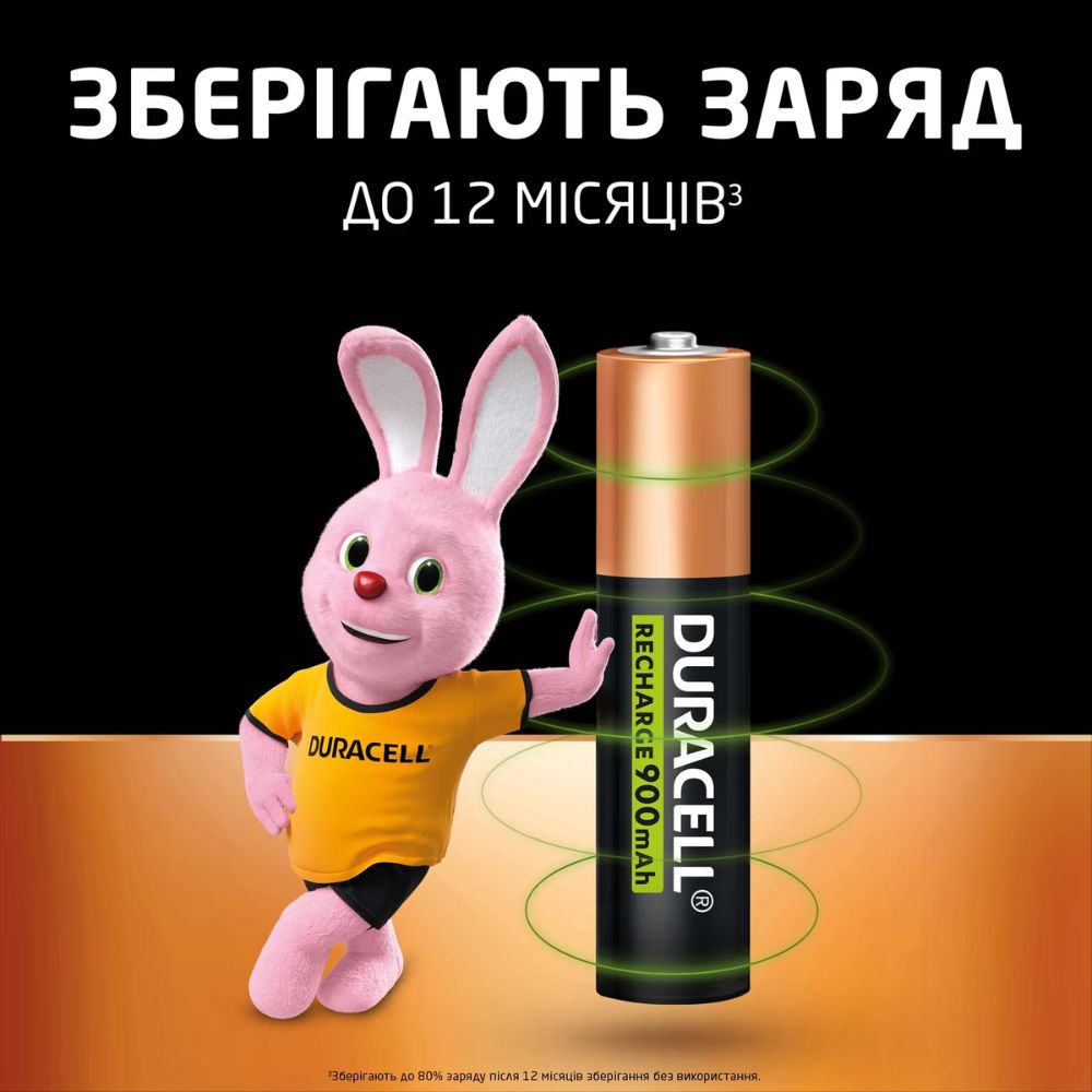 Акумулятор Duracell HR3 900mAh (4 шт) — фото 7