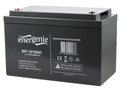 Акумуляторна батарея 12 В 100 A год EnerGenie BAT-12V100AH