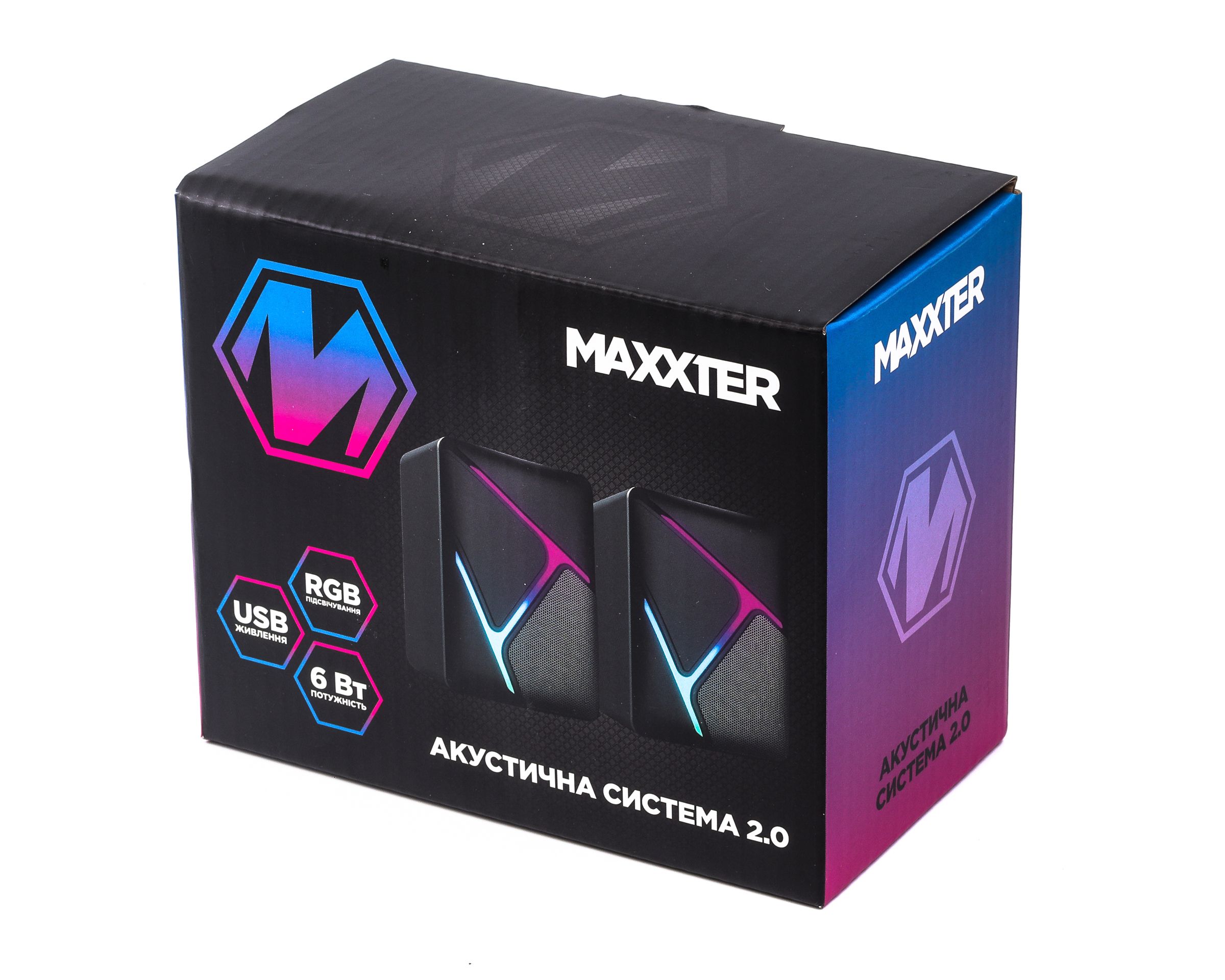 Акустична система, пластиковий корпус, 6 Вт, USB живлення, RGB — фото 5