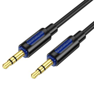 Аудіокабель Borofone BL20 3.5mm male to 3.5mm male, силікон, 1 м