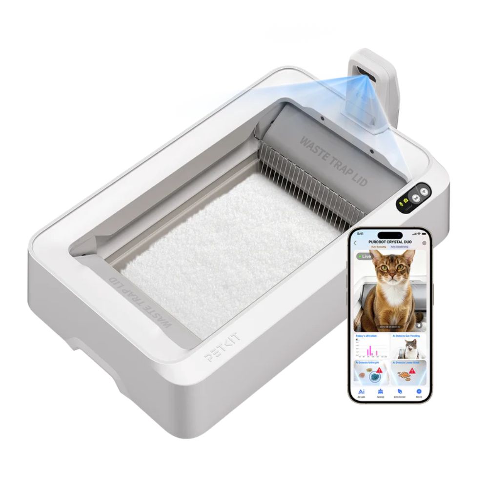 Автоматичний лоток для котів Petkit Purobot Crystal Duo з камерою