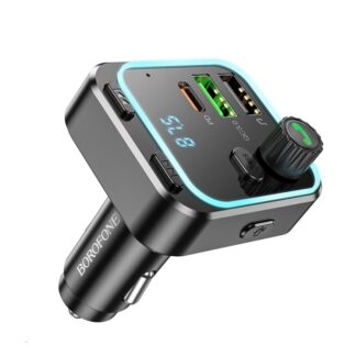 Автомобільний FM-передавач Borofone BC53 Highway з Bluetooth 5.0 та PD20W+QC3.0
