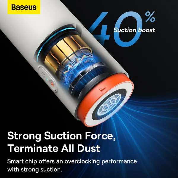 Автомобільний пилосос Baseus A2Pro Car Vacuum Cleaner(6000pa) White — фото 13