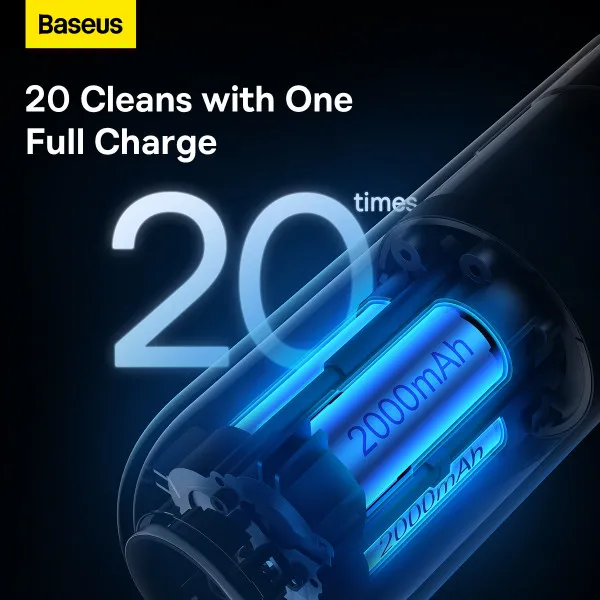 Автомобільний пилосос Baseus A2Pro Car Vacuum Cleaner(6000pa) White — фото 14