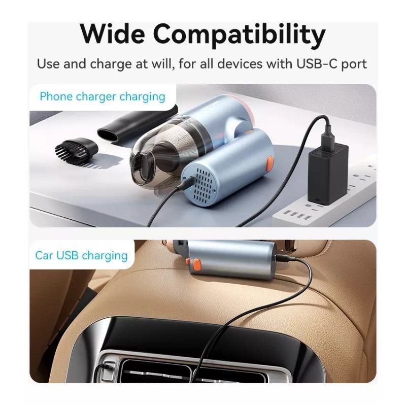 Автомобільний пилосос Vention Cordless Car Vacuum Cleaner Foldable Type Blue — фото 5