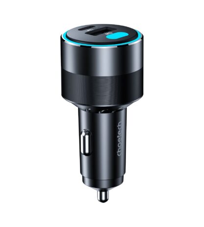 Автомобільний зарядний пристрій, 2 USB-C+USB-A, 130 Вт, QC3.0/PD/PPS