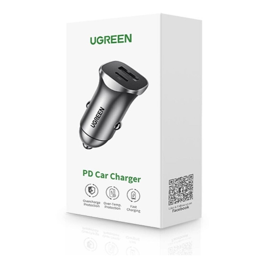 Автомобільний зарядний пристрій UGREEN CD130 з двома USB — фото 3