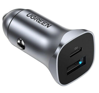 Автомобільний зарядний пристрій UGREEN CD130 з двома USB — фото 4