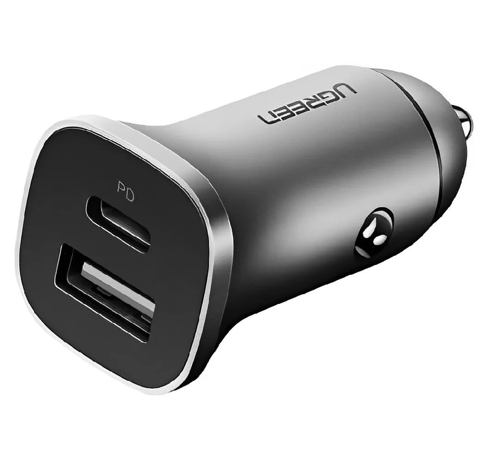 Автомобільний зарядний пристрій UGREEN CD130 з двома USB