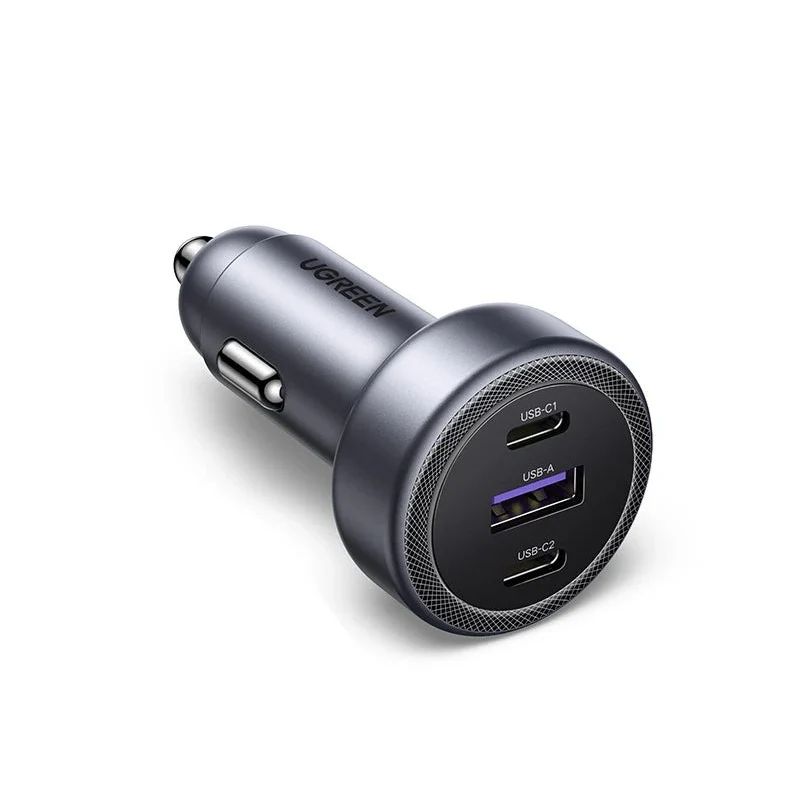 Автомобільний зарядний пристрій UGREEN EC307 30W для трьох пристроїв — фото 3