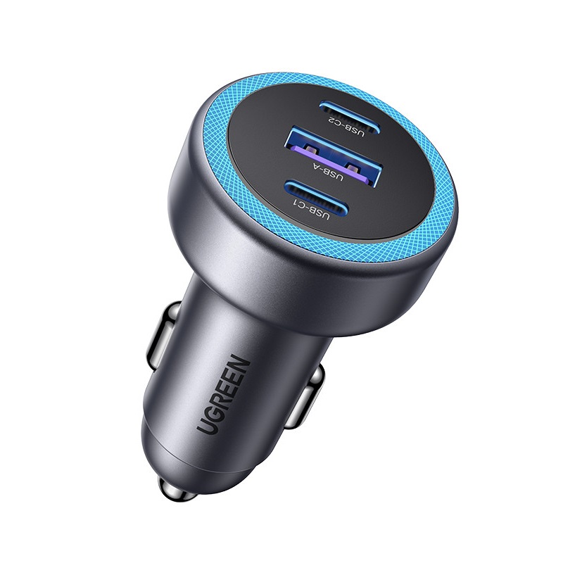 Автомобільний зарядний пристрій UGREEN EC307 30W для трьох пристроїв