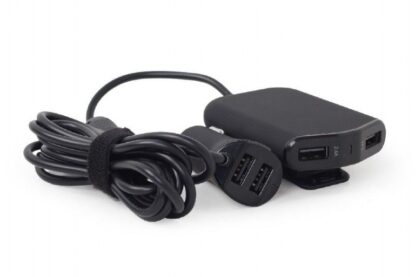 Автомобільний зарядний пристрій USB, 4 порти, 9.6 А EnerGenie