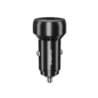 Автомобільний зарядний пристрій, USB-C+USB-A, 60 Вт, QC3.0/PD/PPS