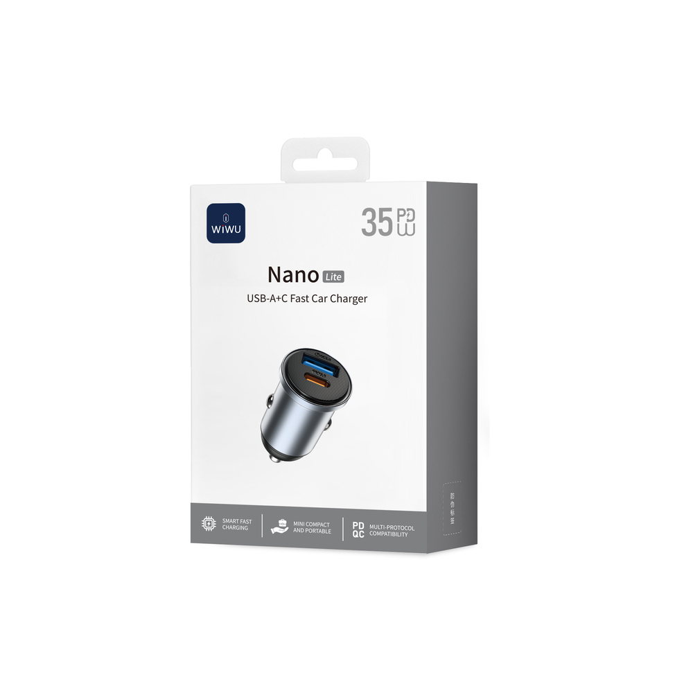 Автомобільний зарядний пристрій WIWU 35W Nano Lite A+C — фото 3