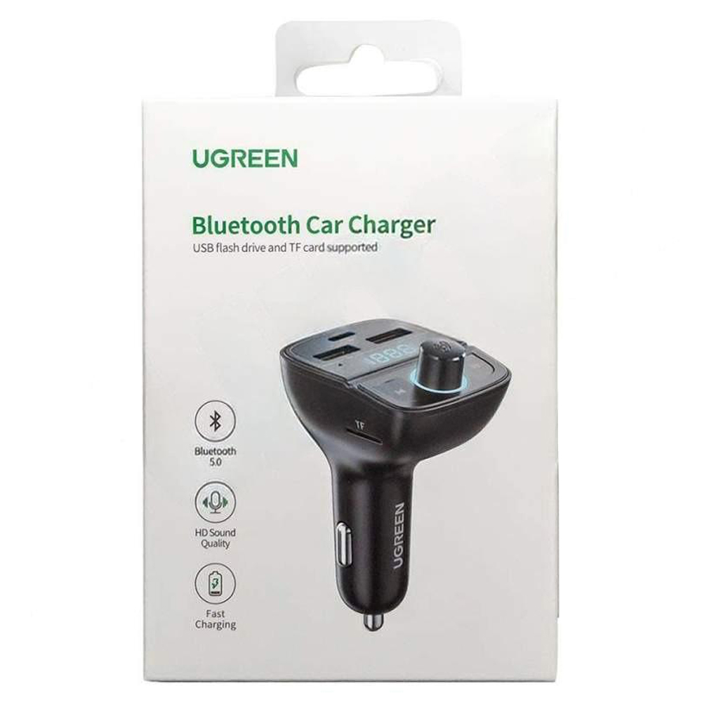 Автомобільний зарядний пристрій з FM-трансмітером UGREEN CD229 — фото 3