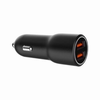 Автомобільний ЗП, 2xUSB-A (18W QC3.0), чорний Gembird