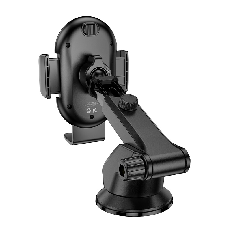 Автотримач для телефона BOROFONE BH134 Rio push-type car holder (center console) Black — фото 4