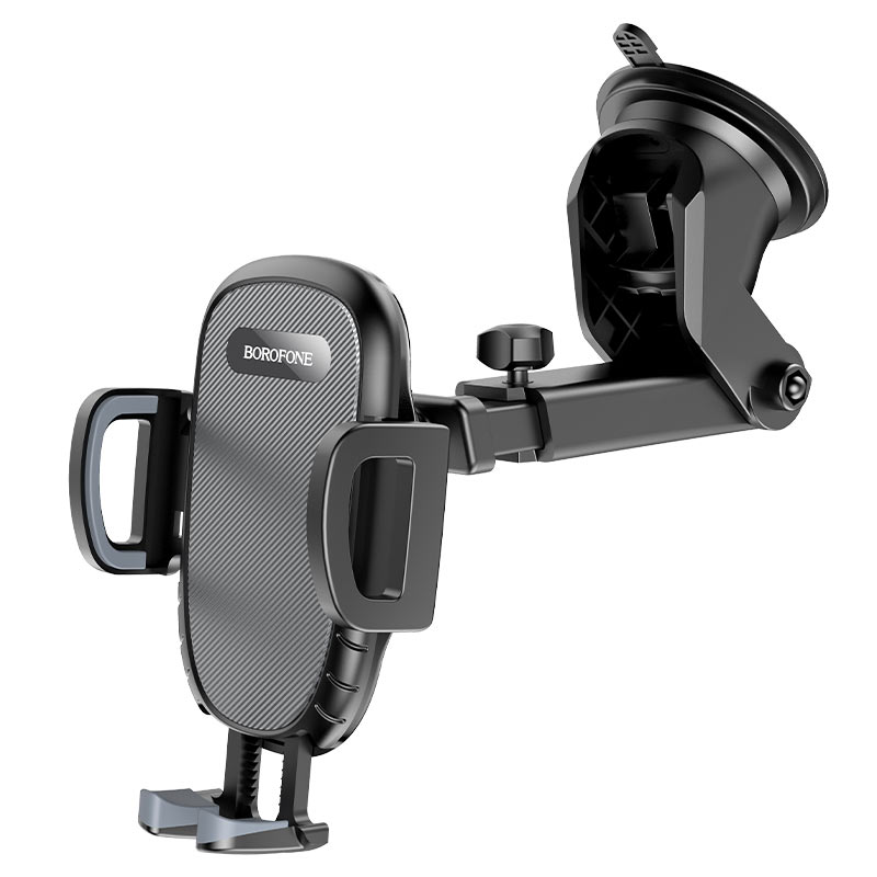 Автотримач для телефона BOROFONE BH53 Windy center console car holder Black Grey — фото 5