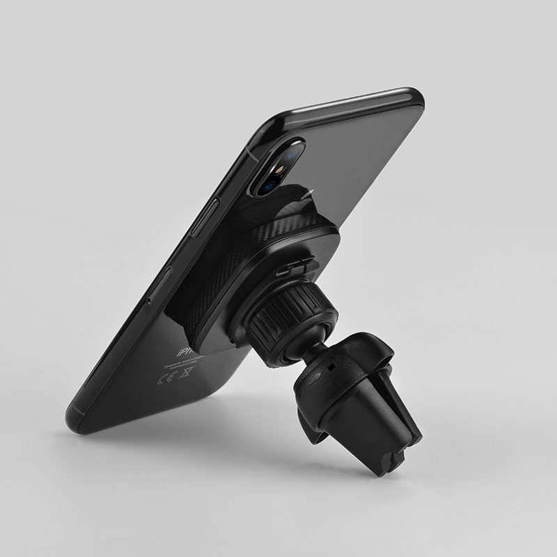 Автотримач для телефона HOCO CA23 Lotto series magnetic air outlet holder Black — фото 4