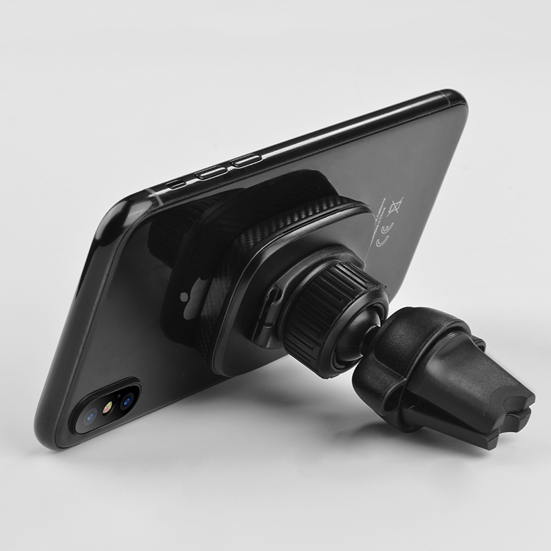 Автотримач для телефона HOCO CA23 Lotto series magnetic air outlet holder Black — фото 5