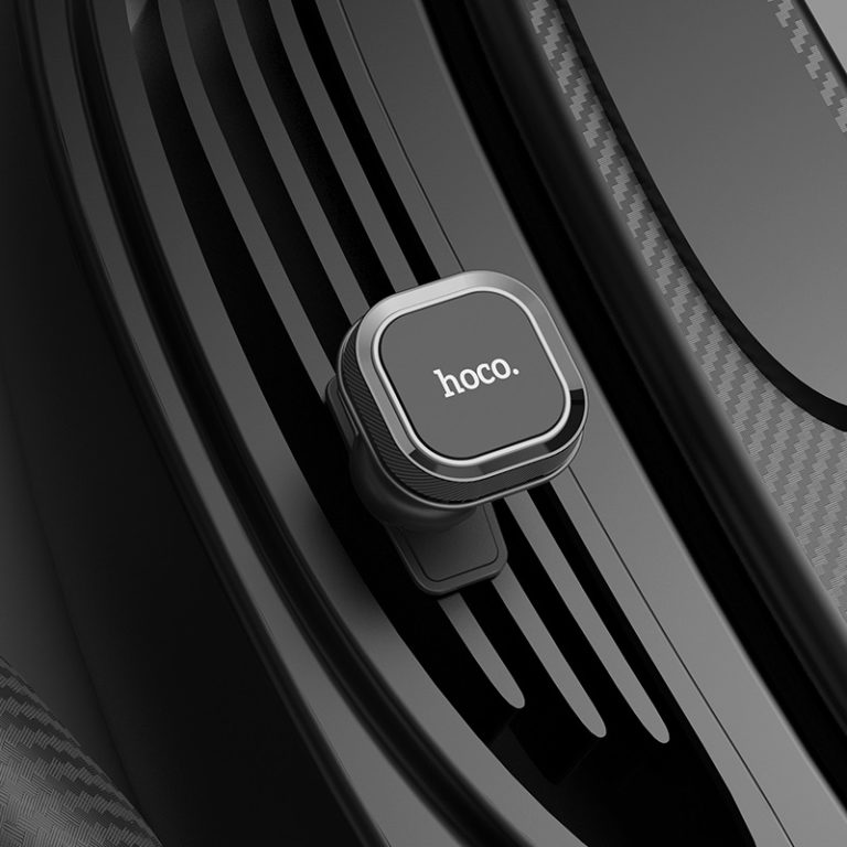Автотримач для телефона HOCO CA52 Intelligent air outlet in-car holder Black+Gray — фото 9