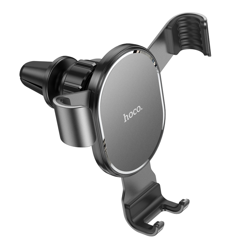 Автотримач для телефона HOCO CA56 Plus Armor metal gravity car holder Black — фото 4