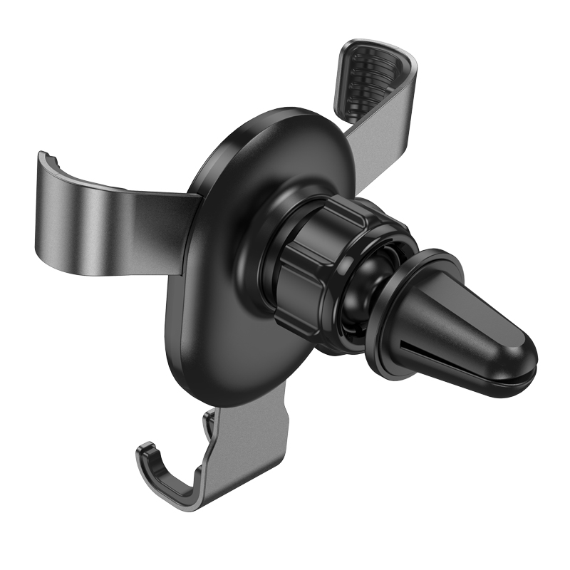 Автотримач для телефона HOCO CA56 Plus Armor metal gravity car holder Black — фото 5