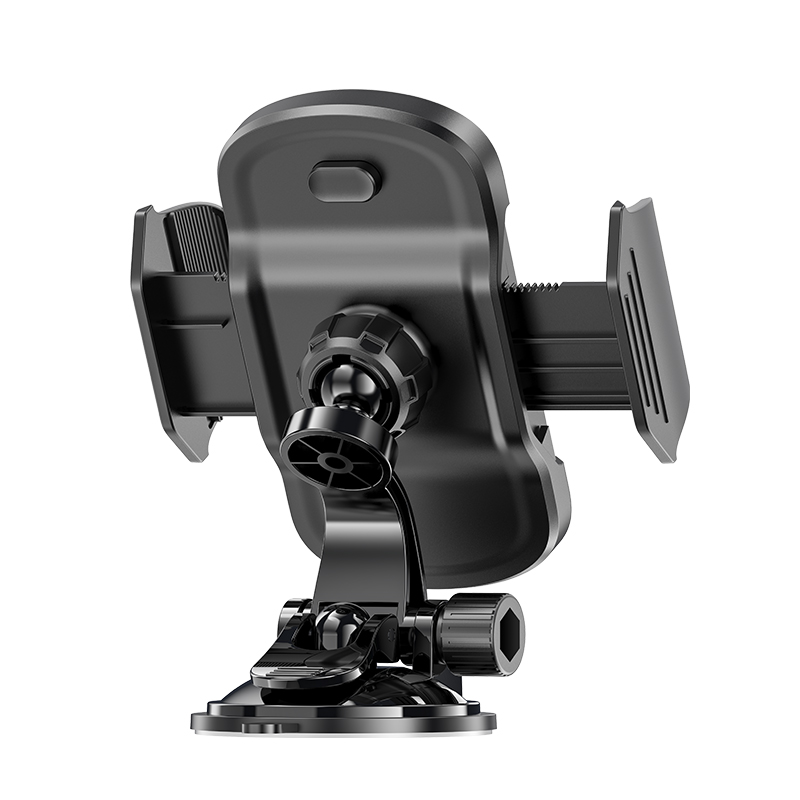 Автотримач для телефона HOCO CA82 Just fast suction cup car holder Black — фото 4